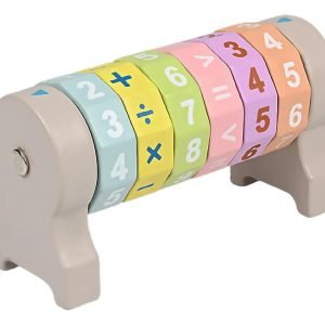 Juego De Calculo Matematico Cilindro Tipo Rubik Montessori Multicolor