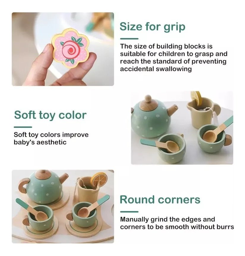 Juego Tazas De Té Madera Niños Juguete Didáctico Montessori - Juguete Didáctico de Madera en Chile - Vista 5