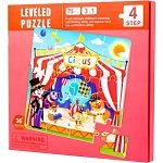 Juego De Rompecabeza Magnetico Libro Plegable Montessori Circo