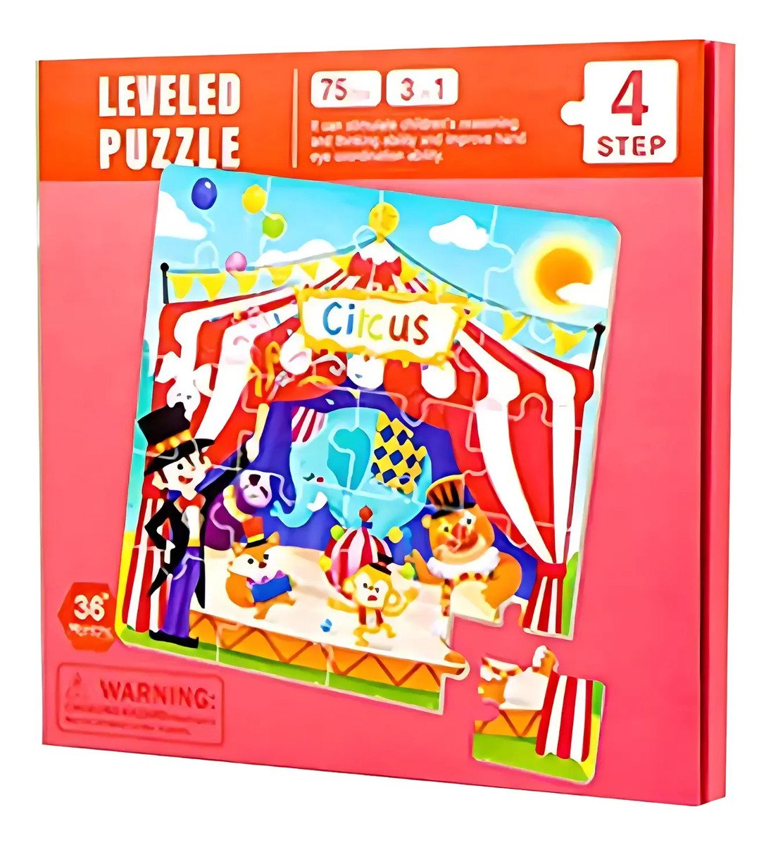Juego De Rompecabeza Magnetico Libro Plegable Montessori Circo - Juguete Didáctico de Madera en Chile