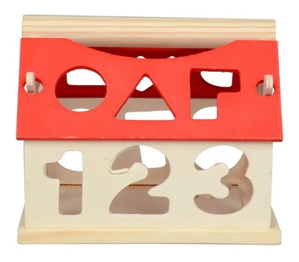 Juguete Encaje Casa Madera Con Números Didáctico Montessori - Juguete Didáctico de Madera en Chile - Vista 8