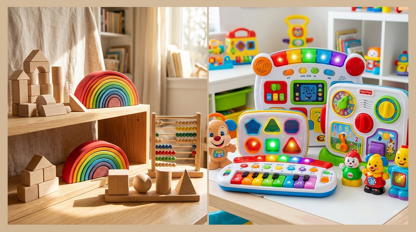 Juguetes de Madera vs. Plástico: Comparativa Pedagógica, Durabilidad y Seguridad Infantil
